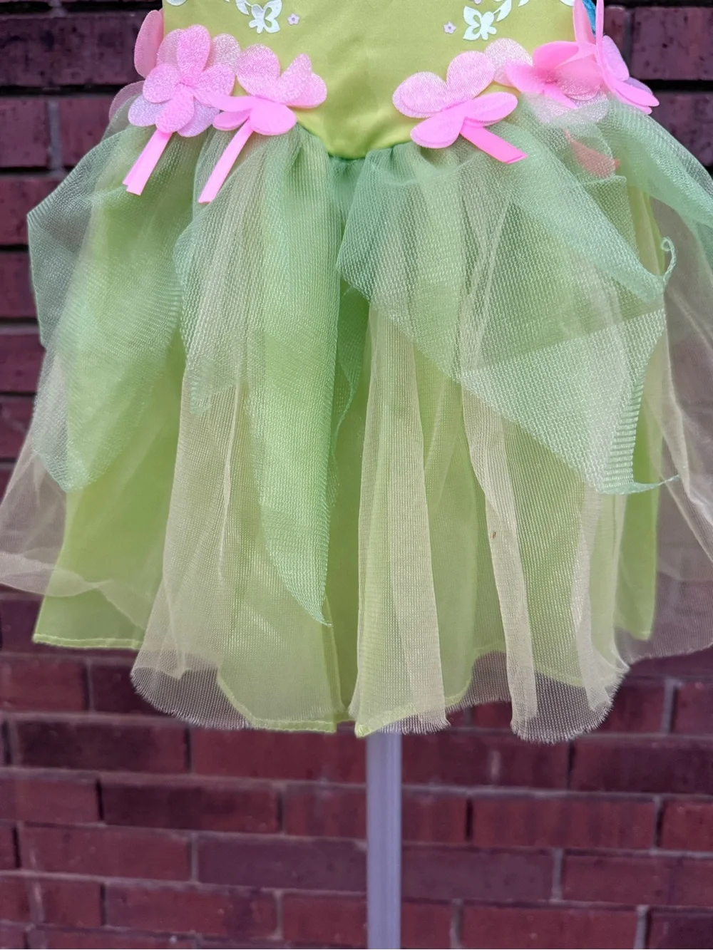 Disney Baby Tinkerbell Halloween Costume 12-18M Dress Detachable Wings Disguise